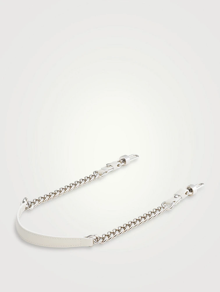 Short Chain Strap Box Calf