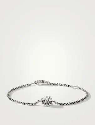Starburst Kids Bracelet In Sterling Silver With Center Diamond