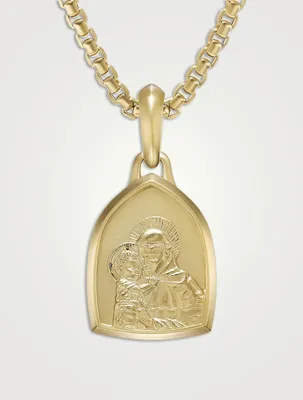 St. Anthony Amulet In 18k Yellow Gold