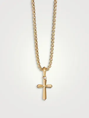 Roman Cross Amulet In 18k Yellow Gold