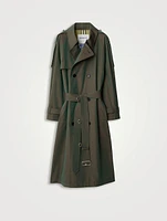 Long Cotton Trench Coat