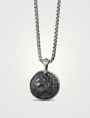 Petrvs® Lion Amulet In Sterling Silver
