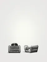 Chevron Cufflinks In Sterling Silver