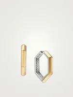 Carlyle™ Hoop Earrings In Sterling Silver With 18k Yellow Gold