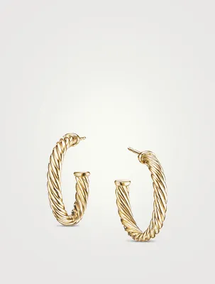 Cablespira® Hoop Earrings In 18k Yellow Gold