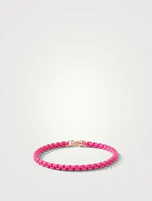 Dy Bel Aire Chain Bracelet Hot Pink With 14k Rose Gold Accent