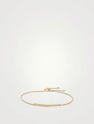 Petite Station Chain Bracelet In 18k Yellow Gold