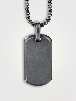 Chevron Tag In Black Titanium