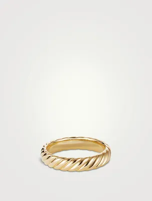 Cable Band Ring 18k Yellow Gold