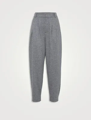 Cashmere Jersey Tailored Trousers