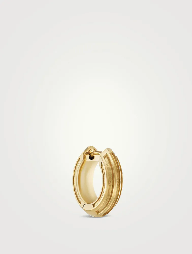 Armory® Hoop Earring In 18k Yellow Gold