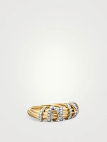 Helena Ring 18k Yellow Gold With Diamonds, 7.7mm