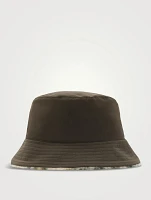 Reversible Check Fleece Bucket Hat