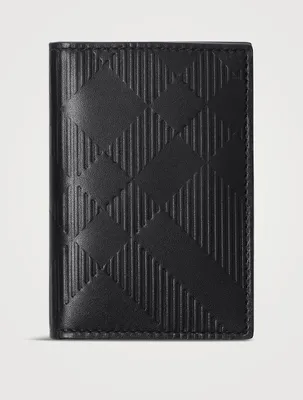 Check Folding Card Case