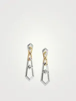 Carlyle™ Linked Drop Earrings In Sterling Silver With 18k Yellow Gold