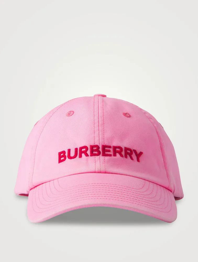 Embroidered Logo Cotton Gabardine Baseball Cap