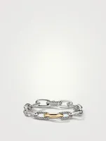 Dy Madison® Chain Bracelet Sterling Silver With 18k Yellow Gold