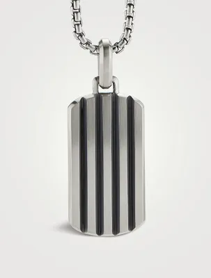Beveled Tag In Sterling Silver