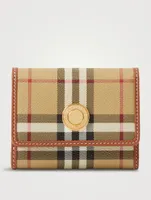 Small Check Folding Wallet