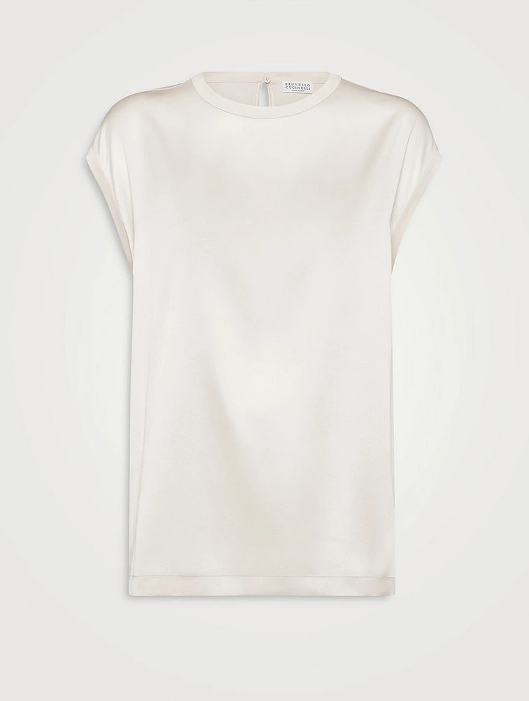 Satin T-shirt