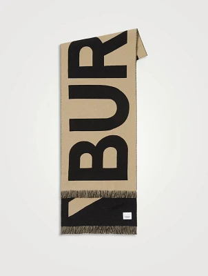 Logo Wool Scarf