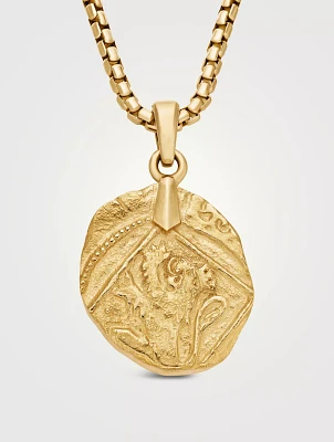 Shipwreck Coin Amulet In 18k Yellow Gold, 28.4mm
