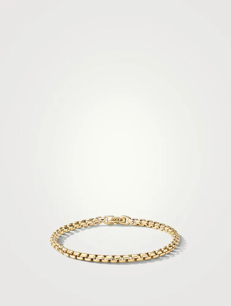 Box Chain Bracelet 18k Yellow Gold