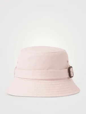 Tropical Gabardine Belted Bucket Hat
