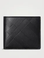 Embossed Check Bifold Wallet