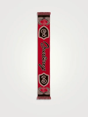 B Shield Wool Cashmere Scarf
