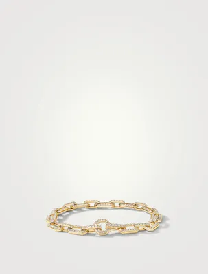 Pavé Chain Bracelet 18k Yellow Gold With Diamonds