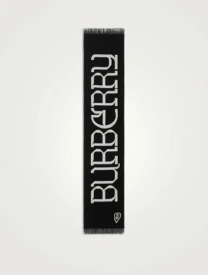 Logo Wool Scarf