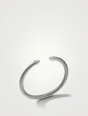 Cable Classics Bracelet Sterling Silver With Pavé Diamonds