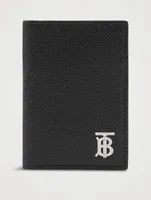 Grainy Leather Tb Folding Card Case