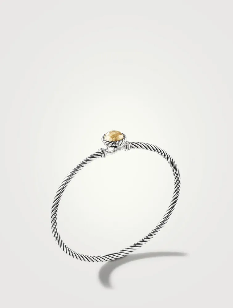 Petite Chatelaine® Bracelet Sterling Silver With 18k Yellow Gold Dome