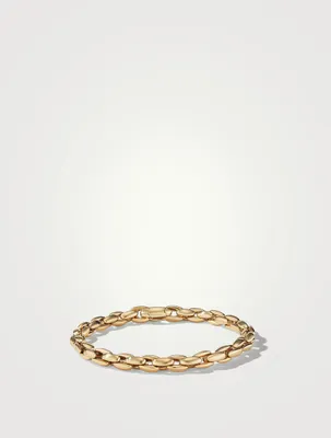 Elongated Box Chain Bracelet 18k Yellow Gold