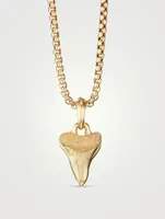 Shark Tooth Amulet In 18k Yellow Gold
