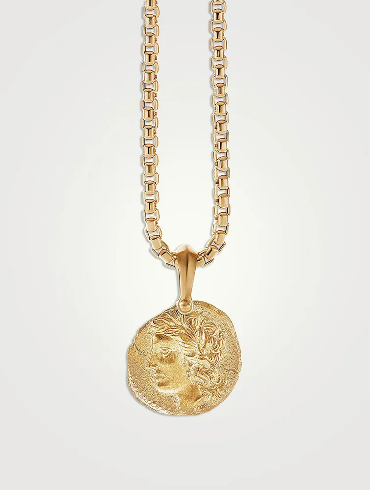 Virgo Amulet In 18k Yellow Gold