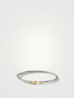 Cable Kids® Buckle Bracelet Sterling Silver With 14k Yellow Gold