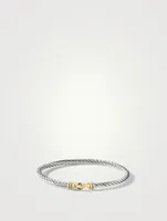 Cable Kids® Buckle Bracelet Sterling Silver With 14k Yellow Gold