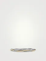 Petite Infinity Bracelet Sterling Silver With 14k Yellow Gold