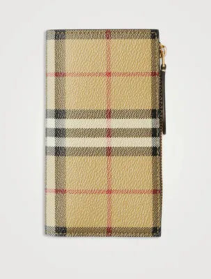 Medium Check Bifold Wallet