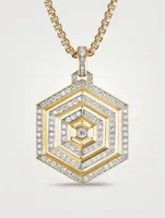 Carlyle™ Pendant In 18k Yellow Gold With Full Pavé Diamonds