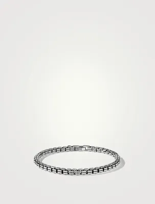 Double Box Chain Bracelet Sterling Silver