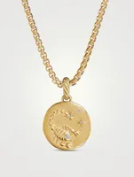Scorpio Amulet In 18k Yellow Gold With Diamonds