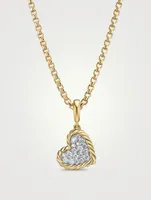 Dy Elements® Heart Pendant In 18k Yellow Gold With Pavé Diamonds