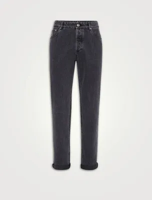 Denim Traditional Fit Trousers