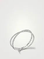 Pavéflex Two Row Bracelet 18k White Gold With Diamonds