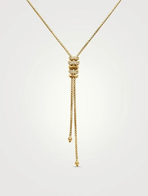 Zig Zag Stax™ Y Necklace In 18k Yellow Gold With Diamonds