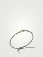 Cable Collectibles® Heart Bracelet Sterling Silver With 18k Yellow Gold